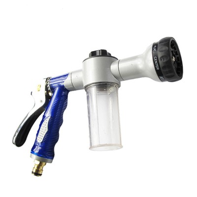 8 patterns High Pressure  Garden Hose Nozzle Water Spray Car Foam Wash Gun